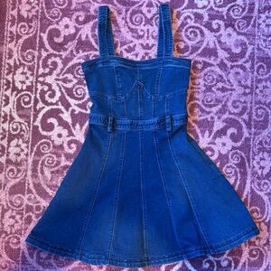 NWOT Free People Indigo Denim Dress